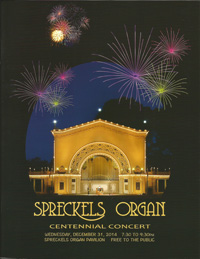 Spreckels Organ Centennial Stephen Sturk